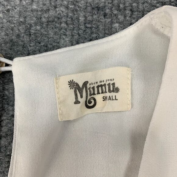 Show Me Your Mumu Riri Romper S Small Sleeveless Crossover Front Ruffle Hem Boho - Picture 6 of 12